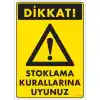Pvc Levha Stoklama Kurallarına Uyunuz 25X35 Cm