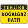 Pvc Levha Tehlike Doğalgaz Hattı 25X35 Cm