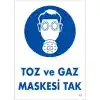 Pvc Levha Toz ve Gaz Maskesi Tak 25X35 Cm