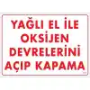 Pvc Levha Yağlı El İle Oksijen Devrelerini Açıp Kapama 25X35 Cm