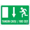 Pvc Levha Yangın Çıkışı 17,5*25 cm