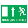 Pvc Levha Yangın Çıkışı 17,5*25 cm