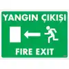 Pvc Levha Yangın Çıkışı 25X35 Cm