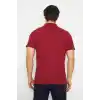 T-shirt Polo Yaka Kısakol %100 Pamuk Cepli Kırmızı