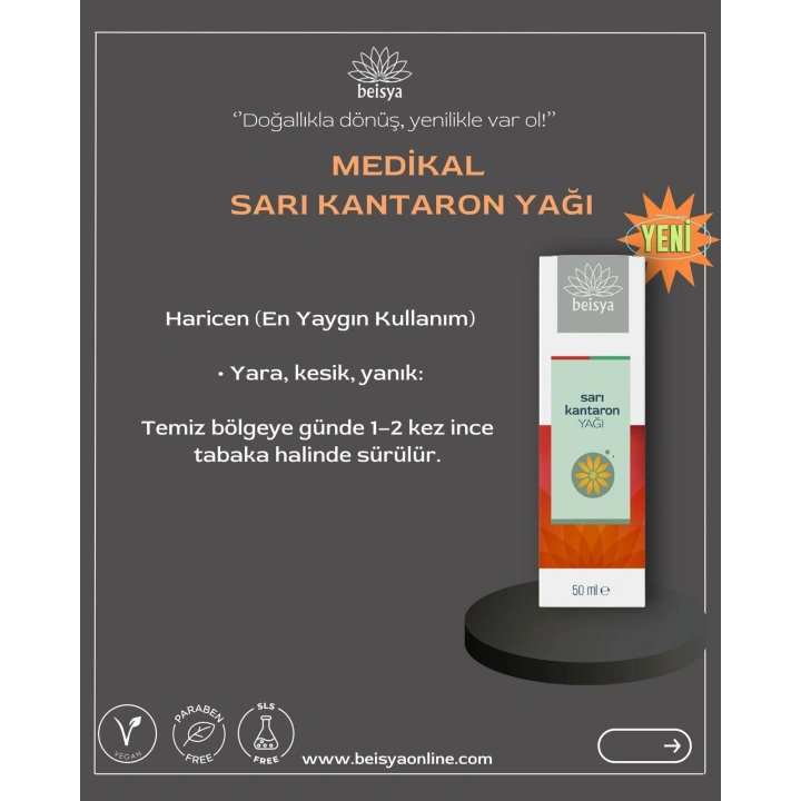 SARI KANTARON YAĞI 50 ML
