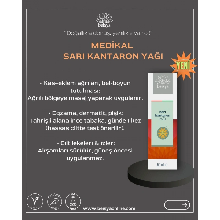 SARI KANTARON YAĞI 50 ML