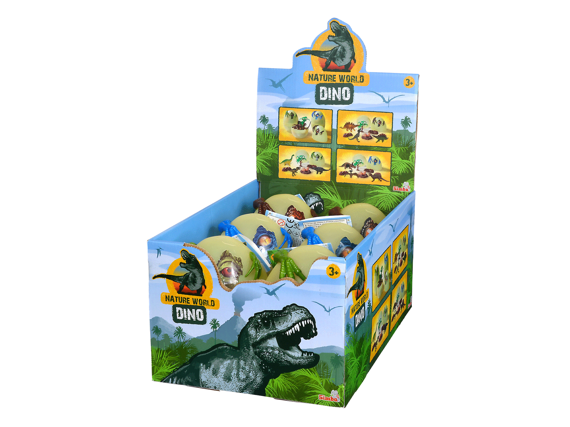  10434255 3Dinozorlar ve Aksesuarlarla Dino Yumurtası, 3lü