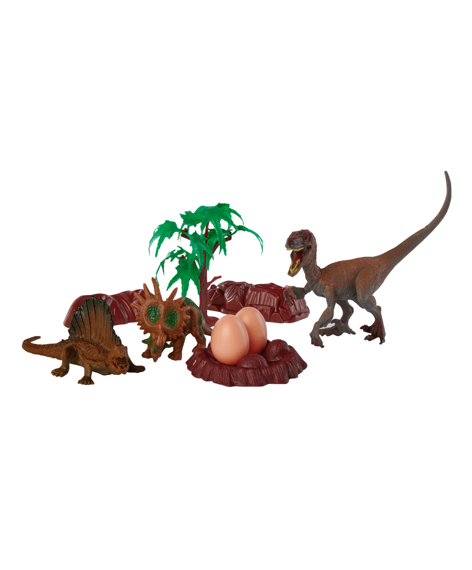  10434255 3Dinozorlar ve Aksesuarlarla Dino Yumurtası, 3lü