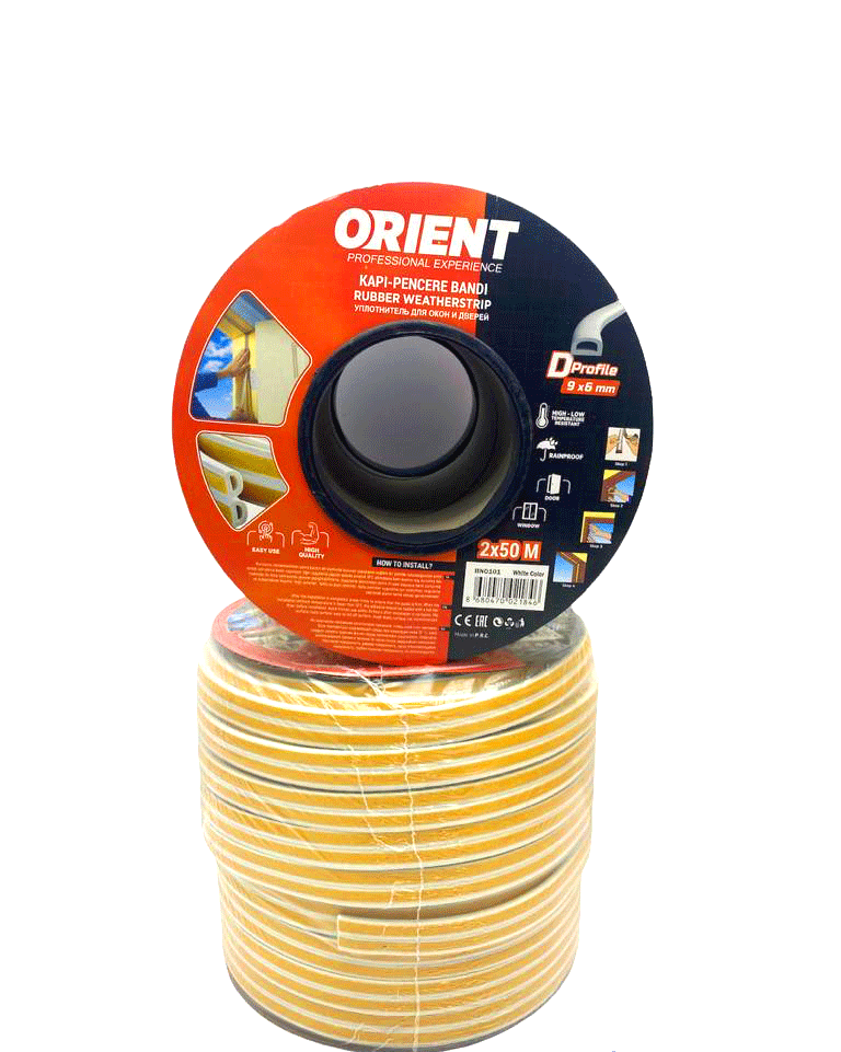 BUĞZ Beyaz 100mt2x50mtbobin Fitil Kapı Pencere Bant Bx40