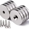 1 Adet 25x10/5x5,5 Mm Neodyum Mıknatıs Havşa Delikli Magnet Vida Atılabilir N35 Nikel Paslanmaz