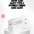 120W Güçlü Hızlı Şarj Adaptörü ve Type-C Kablo Seti – Güvenli Şarj Teknolojisi
