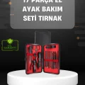 17 Parçalık Profesyonel Manikür Seti – Paslanmaz Çelik