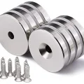 2 Adet 25x10/5x5,5 Mm Neodyum Mıknatıs Havşa Delikli Magnet Vida Atılabilir N35 Nikel Paslanmaz