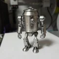 3D Tasarım Steam punk love Iron Bucket Robot Ham beyaz renkte gönderilir boya size aittir
