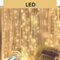 3x3 Metre Perde LED Işık – Parti ve Bahçe Dekorasyonu