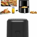 4L Airfryer Hazneli Hava Fritözü Yağsız Fritöz Taşınabilir Fırın İşlevi Gören Pratik