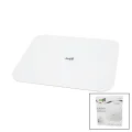 BUĞZ Gizli Ekran -soft Beyaz Cam Zemin  Dijital Baskül Terazi 180kg Sensör -led Ekran -oda℃ Tf-1070 Bx40