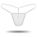 Beyaz Transparan Tül String Tanga TM0368