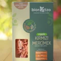 BUĞZ Biorootzo Artizan Makarna Bronz Kalıp Glütensiz ve Vegan Kırmızı Mercimek Casarecce 200 g
