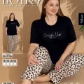 Boyraz ML-01384 Kadın Battal Kısa Kol Milan Pijama Takımı