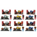 BUĞZ 1:14 Sesli ve Işıklı BMW Die Cast Çek Bırak Motosiklet