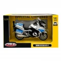 BUĞZ Die-Cast 1:18 Ölçekli Alman Polis BMW R1250RT Motosiklet Modeli 1 Adet BX-313420