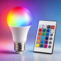 BUĞZ 1 Adet CATA CT 4058 Led Ampul 9W RGB Kumandalı E27 Duy