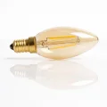 BUĞZ 1 Adet CATA CT 4280 Led Rustik Ampul 4W Amber Işık  E14 Duy
