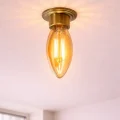 BUĞZ 1 Adet CATA CT 4280 Led Rustik Ampul 4W Amber Işık  E14 Duy