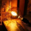 BUĞZ 1 Adet CATA CT 4286 Glop Led Rustik Ampul 6W Amber Işık E27 Duy