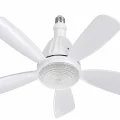 BUĞZ 1 Adet FİM Kristal 30W Ledli 5 Kanat Tavan Vantilatörü 1154 Kumandalı 3 Renk E27 Duy