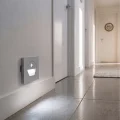 BUĞZ 1 Adet NOAS YL69 1521 1W Füme Kasa Sensörlü Koridor Aydınlatması 6400K Beyaz Işık