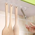 BUĞZ 10'lu Şeffaf Kendinden Yapışkanlı Güçlü Askı Kancası, Banyo Mutfak Organizer, İz Bırakmaz Pratik Askı