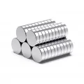 BUĞZ 10 Adet 10x2mm Yuvarlak Neodyum Mıknatıs Güçlü Magnet Nikel Kaplamalı