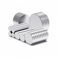 BUĞZ 10 Adet 10x2mm Yuvarlak Neodyum Mıknatıs Güçlü Magnet Nikel Kaplamalı