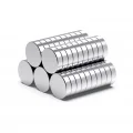 BUĞZ 10 Adet 10x2mm Yuvarlak Neodyum Mıknatıs Güçlü Magnet Nikel Kaplamalı