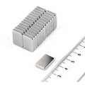 BUĞZ 10 Adet 15x10x1.5 mm Köşeli Neodyum Mıknatıs N35 Magnet Dayanıklı Nikel Kaplama