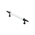 BUĞZ 10 Adet Beyaz - Siyah Boru Kulp 9.6cm Bx40