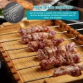BUĞZ 10 Adet Paslanmaz Çelik Mangal Şişi Seti – 20 Cm Metal Çöp Şiş Ve Izgara Şişleri