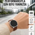 BUĞZ 10 Gün Şarj Dayanımı Sunan AMOLED Ekran Akıllı Saat Yeni Nesil