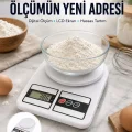 BUĞZ 10 Kg Kapasiteli LCD Ekranlı Dijital Mutfak Tartıs Yeni Nesil