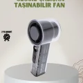  100 Kademeli Ayarlanabilir Mini Fan | Dijital Ekranlı Serinletici