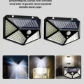 BUĞZ 100 LED Solar Lamba Hareket Algılamalı Bahçe Duvar Dış Mekan Aydınlatma