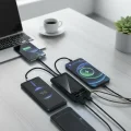 BUĞZ 10000mah Güneş Enerjili Taşınabilir Şarj Cihazı - Çift Led Fenerli, Lcd , 2 Usb-C Powerbank ( BUĞZ )