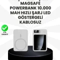 BUĞZ 10000mAh Kapasiteli Manyetik USB-C ve Kablosuz Powerbank W09