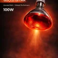BUĞZ 100W Isıtıcı Ampul Kırmızı Isı Lambası Civciv Kümes Kuluçka E27 Duy Isıtma Ampulü