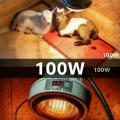 BUĞZ 100W Kızılötesi (infrared) Isıtıcılı Hayvan Isıtma ve Kuluçka Lambası (Kırmızı Işık) E27 (Kalın Duy) ( BUĞZ )