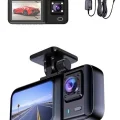  1080p Sürüş Kaydedici 2 İnç Araç Araba Ön İç Arka DVR IPS Ekran