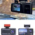 BUĞZ 1080p Sürüş Kaydedici 2 İnç Araç Araba Ön İç Arka DVR IPS Ekran
