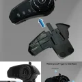 BUĞZ 1080P Video Kayıt Özellikli, Su Geçirmez ve Bluetooth 5.4 Motorcu Interkom Kulaklığı